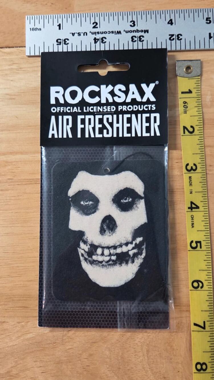 Rocksax Misfits Air Freshener Fiend Crimson Ghost Skull Vanilla Car Scent New